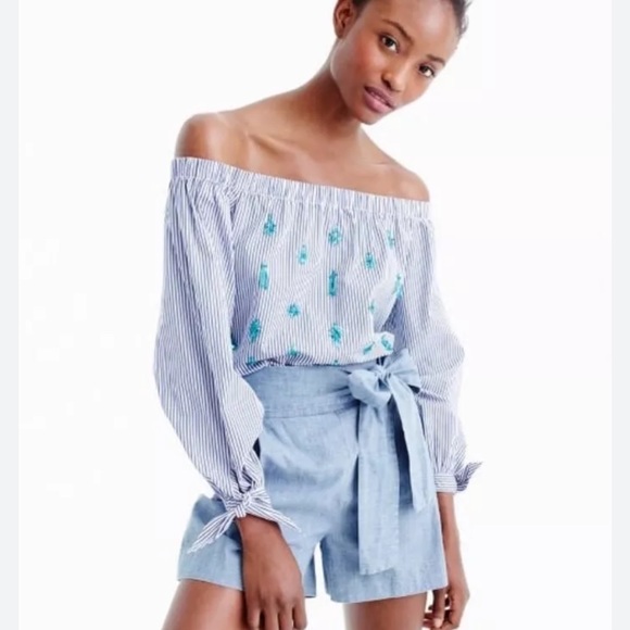 J. Crew Tops - J. Crew Off-The-Shoulder Embellished Top